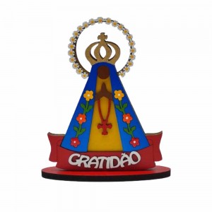 PLACA DECORATIVA MODELO NOSSA SENHORA GRATIDÃO EM MDF REF: 001687