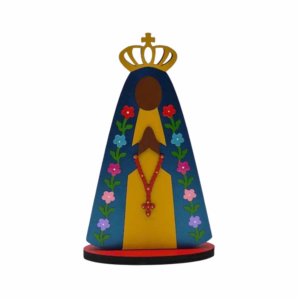 PLACA DECORATIVA MODELO NOSSA SENHORA FLORAL EM MDF REF: 001785 PLACA DECORATIVA MODELO NOSSA SENHORA FLORAL EM MDF REF: 001785