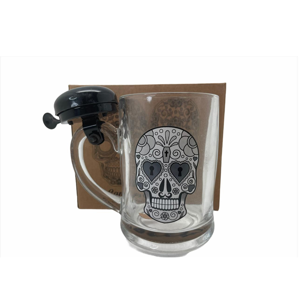 CANECA DE VIDRO CAMPAINHA MOD 3 400ML REF: DL16201