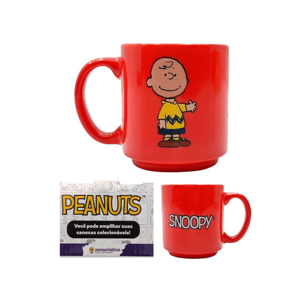 CANECA MINI TINA MODELO CHARLIE BROWN EM CERÂMICA 100ML REF: 10024491