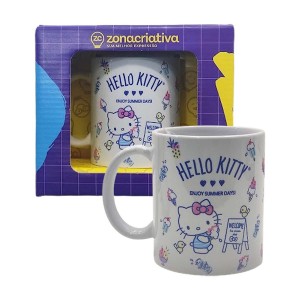 CANECA POP MODELO NEW GIFT HELLO KITTY SORVETE EM CERÂMICA 350ML REF: 10026432