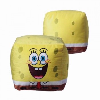 ALMOFADA FORMATO CUBO MODELO BOB ESPONJA EM FIBRA REF: 10064962