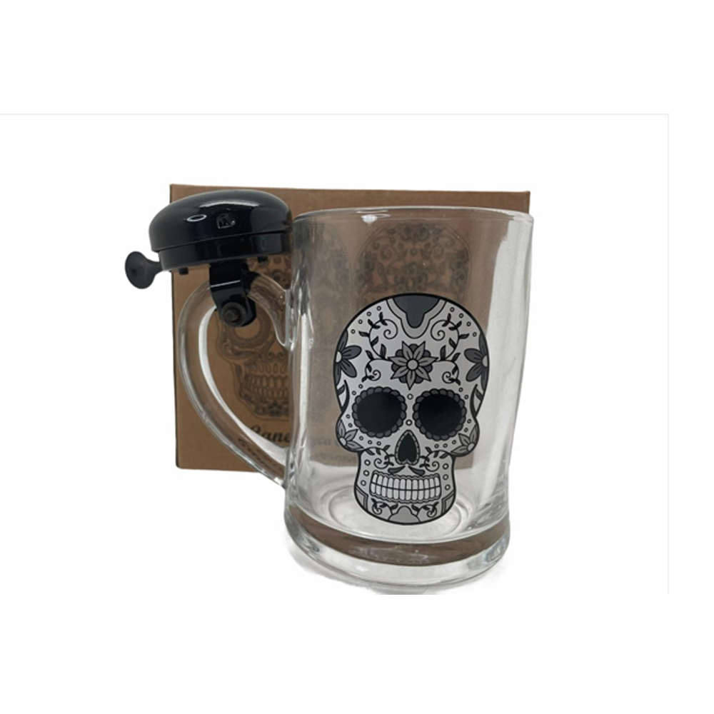 CANECA DE VIDRO CAMPAINHA MOD 1 400ML REF: DL16201