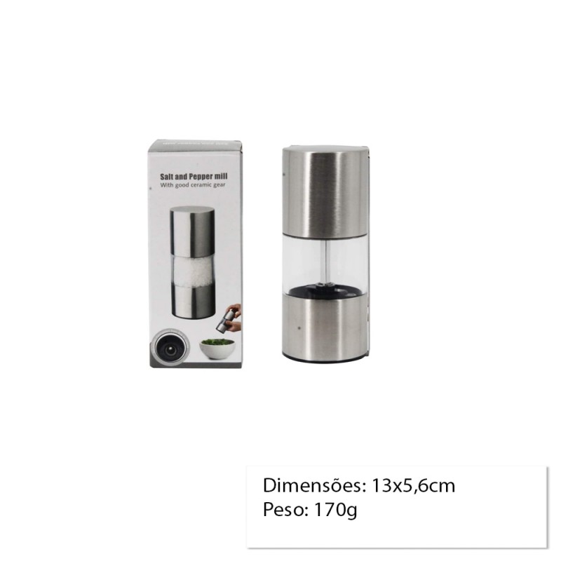 MOEDOR DE PIMENTA DE INOX REF:2807 MOEDOR DE PIMENTA DE INOX REF:2807