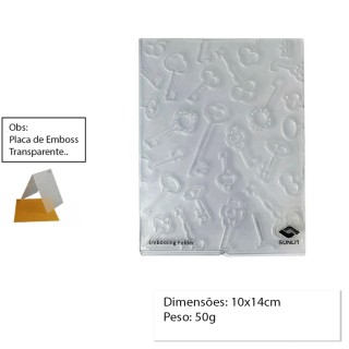 PLACA PARA EMBOSS MODELO CHAVES