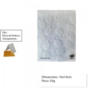 PLACA PARA EMBOSS MODELO ABACAXIS PLACA PARA EMBOSS MODELO ABACAXIS