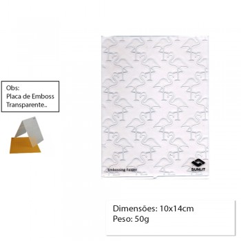 PLACA PARA EMBOSS MODELO FLAMINGOS