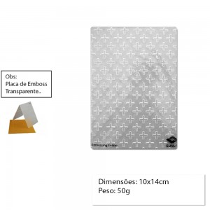 PLACA PARA EMBOSS MODELO SINAL DE MAIS