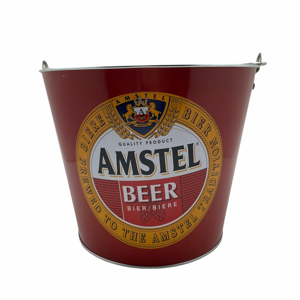BALDE DE GELO MODELO AMSTEL EM METAL REF: BA03001