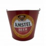 BALDE DE GELO MODELO AMSTEL EM METAL REF: BA03001