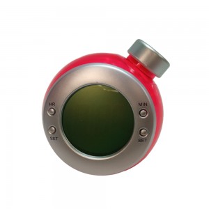 RELÓGIO DE MESA E GARRAFA ROSA TAM:10.0 RELÓGIO DE MESA E GARRAFA ROSA TAM:10.0