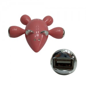 PLUG USB C/4 SAÍDAS TAM:11X12X4CM ROSA PLUG USB C/4 SAÍDAS TAM:11X12X4CM ROSA
