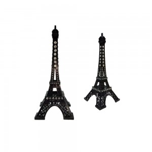 TORRE EIFFEL EM METAL PRETO