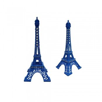 TORRE EIFFEL EM METAL AZUL