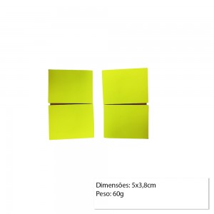 KIT 4 BLOCOS AUTOADESIVOS COM 100 FOLHAS CADA REF: B4-4Y KIT 4 BLOCOS AUTOADESIVOS COM 100 FOLHAS CADA REF: B4-4Y