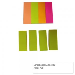 KIT C/ 4 BLOCOS AUTOADESIVOS C/ 100F CADA REF: E5-4