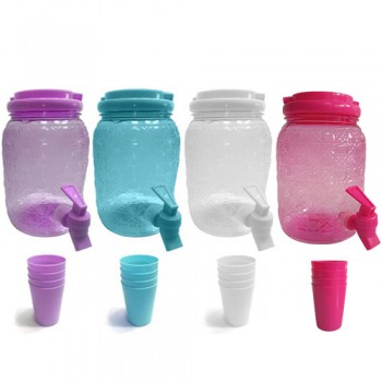 SUQUEIRA PLÁSTICA 2,45L COM 4 COPOS SUQUEIRA PLÁSTICA 2,45L COM 4 COPOS