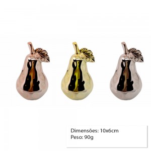 ENFEITE PERA 6X6X10CM REF: WC409307 ENFEITE PERA 6X6X10CM REF: WC409307