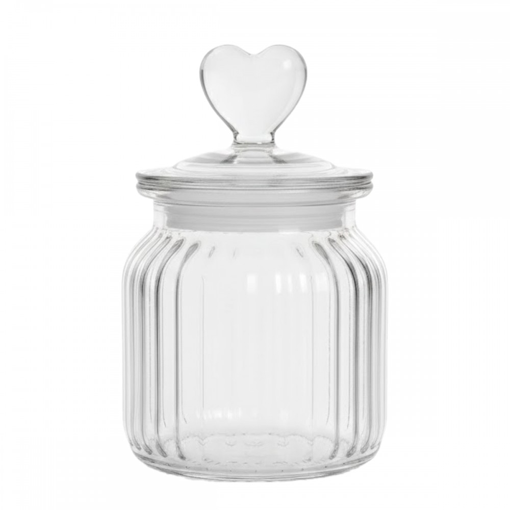 POTE DE VIDRO COM TAMPA HERMÉTICA MODELO CORAÇÃO 650ML REF: 230543 POTE DE VIDRO COM TAMPA HERMÉTICA MODELO CORAÇÃO 650ML REF: 230543