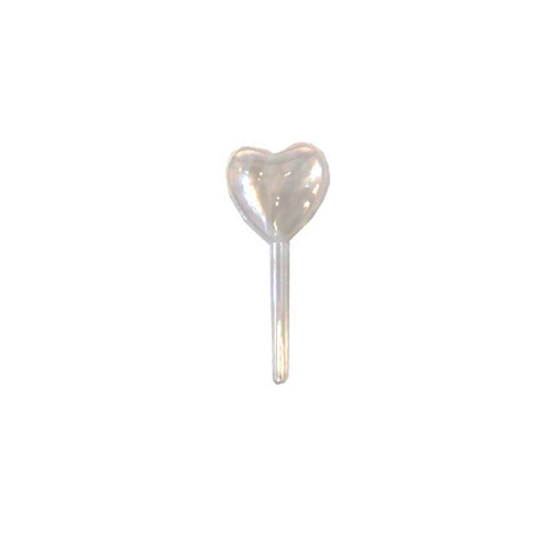 ENFEITE PARA FESTA MODELO: CORAÇÃO TRANSPARENTE C/12 PCS