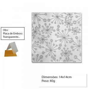 PLACA PARA EMBOSS MODELO COVALENTE  REF: 23013