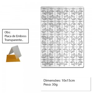 PLACA PARA EMBOSS MODELO FORMAS  REF: 22739