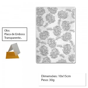 PLACA PARA EMBOSS MODELO FLOR DE MEL  REF: 22744