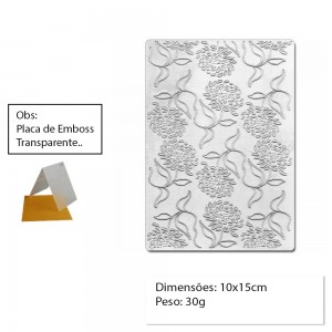 PLACA PARA EMBOSS MODELO CALÊNDULAS  REF: 22745