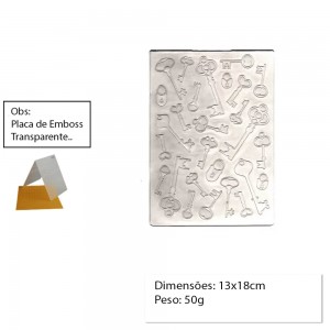 PLACA PARA EMBOSS MODELO CHAVES  REF: 23022