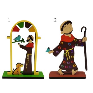 MINI PLACA DECORATIVA SÃO FRANCISCO NO ARCO EM MDF REF: 001595