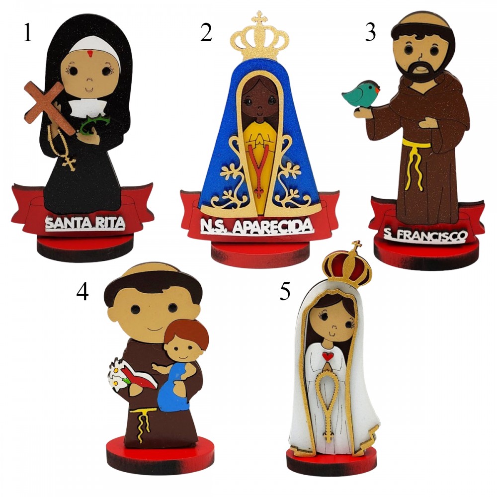 SANTINHOS COM BASE EM MDF REF: 002615