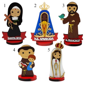 SANTINHOS COM BASE EM MDF REF: 002615