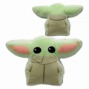ALMOFADA FORMATO BABY YODA EM FIBRA DE POLIÉSTER REF: 10064611 ALMOFADA FORMATO BABY YODA EM FIBRA DE POLIÉSTER REF: 10064611