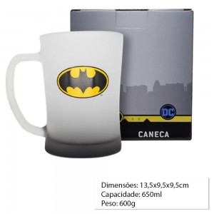 CANECA CHOP FOSCO BATMAN LOGO 650ML REF: 10024169