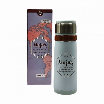 GARRAFA ADVENTURE MODELO VIAJAR 600ML AÇO INOX REF:10072382