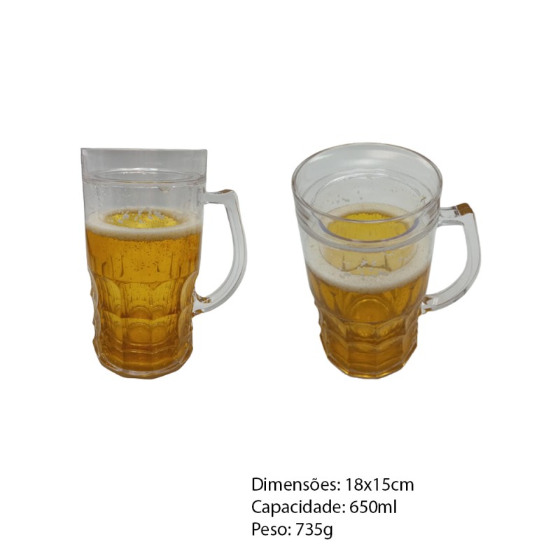 CANECA DE CHOPP 650ML REF: HT19B