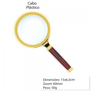 LUPA DE 60MM EM PLASTICO REF:PLASH-60 LUPA DE 60MM EM PLASTICO REF:PLASH-60
