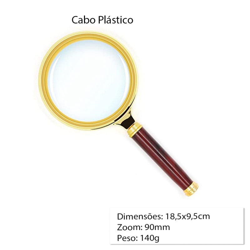 LUPA DE 90MM EM PLASTICO REF:PLASH-90
