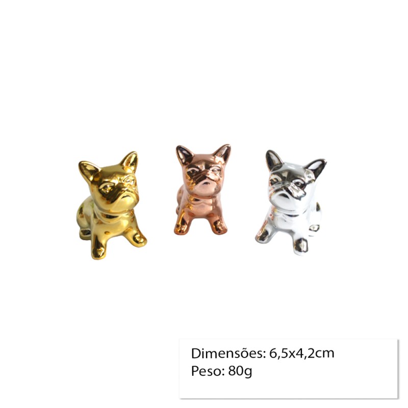 ENFEITE EM CERAMICA MODELO CACHORRO AP6882-DS