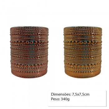 VASO DECORATIVO EM VIDRO REF: AP78004-D