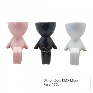 CACHEPOT DECORATIVO EM CERÂMICA PARA PLANTAS  REF: AP6882-2177