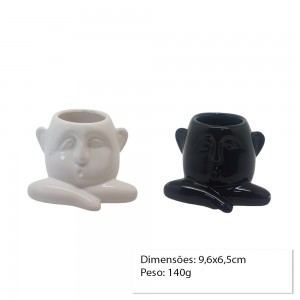 CACHEPOT DECORATIVO DE CERAMICA P/PLANTAS 