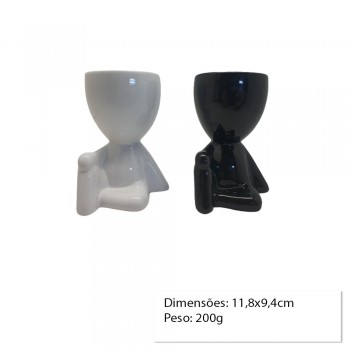 CACHEPOT DECORATIVO DE CERAMICA P/PLANTA 