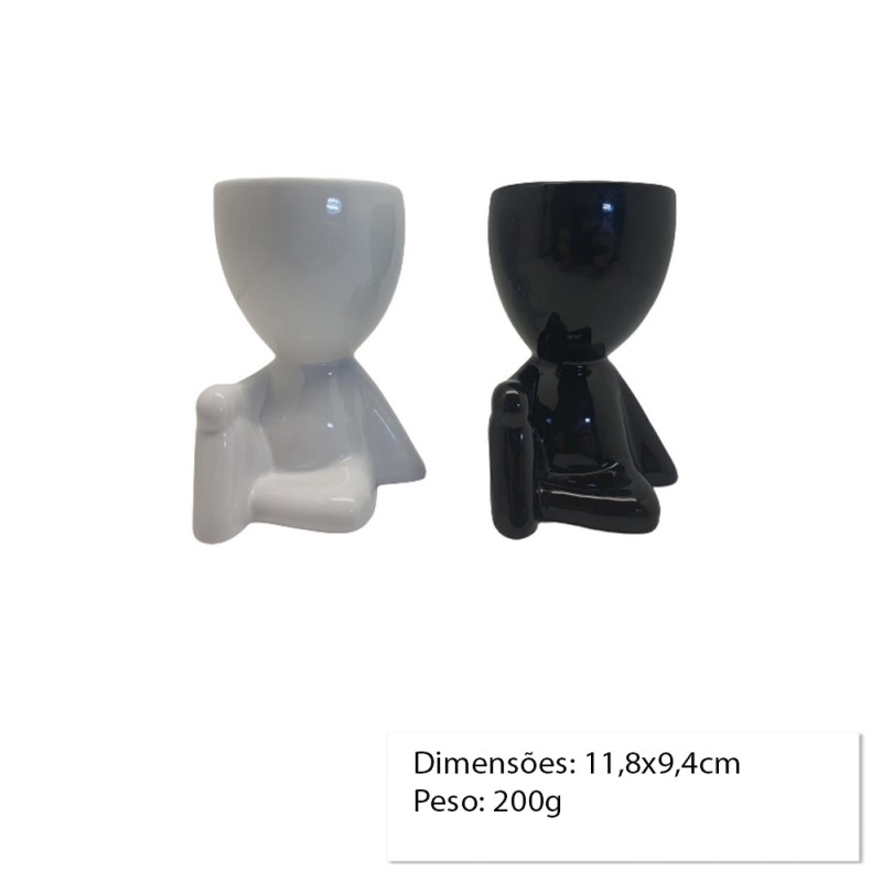 CACHEPOT DECORATIVO DE CERAMICA P/PLANTA 