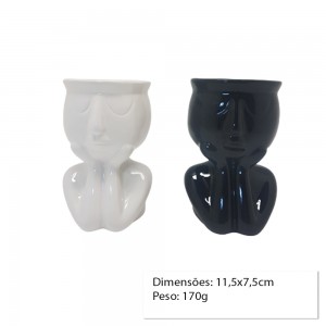CACHEPOT DECORATIVO DE CERAMICA P/PLANTAS 