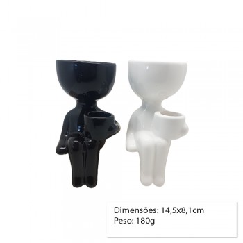 CACHEPOT DECORATIVO DE CERAMICA P/PLANTAS 