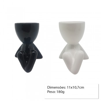 CACHEPOT DECORATIVO DE CERAMICA P/PLANTAS 