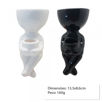 CACHEPOT DECORATIVO DE CERAMICA P/PLANTAS 