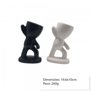 CACHEPOT DECORATIVO DE CERAMICA P/PLANTAS 