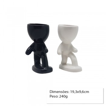CACHEPOT DECORATIVO DE CERAMICA P/PLANTAS 